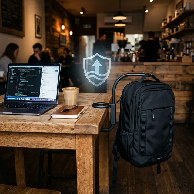 【カフェ作業の相棒】重いリュックを直置きの呪縛から解放！最強のバッグハンガー「Clipa（クリッパ）」