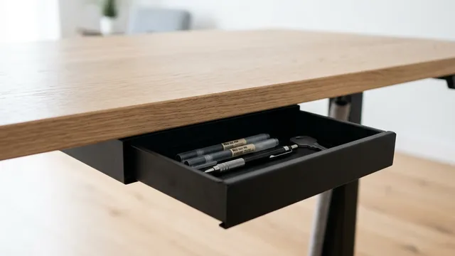 ネジ穴不要で1秒装着！デスク下のデッドスペースを消滅させるマグネット引き出し