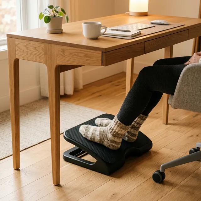 座りっぱなしの足のむくみ・冷えを撃退！極上のデスク環境を作るエルゴノミクスフットレスト