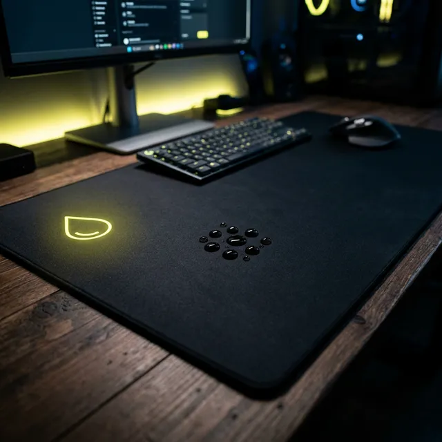 食卓が1秒で仕事モードに！コーヒーをこぼしても安心の撥水デスクマットのアイキャッチ画像