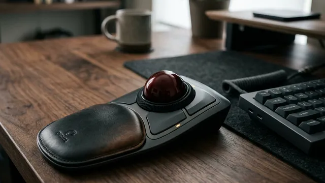 腕への負担ゼロ！大玉スクロールが癖になる至高のトラックボールマウス