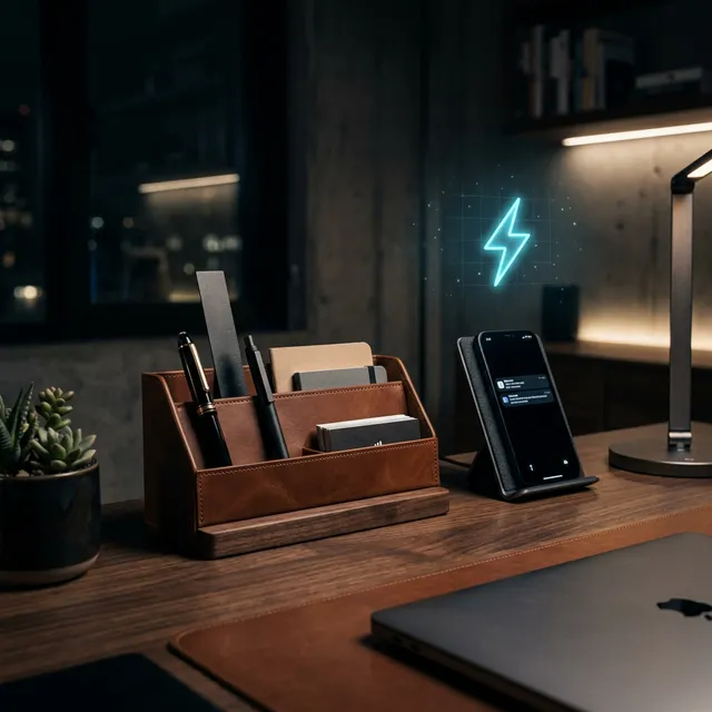 散らかるデスクを手のひらサイズで解決！3-in-1折り畳みワイヤレス充電スタンド