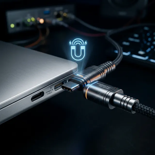 端子の劣化ストレスをゼロに！手持ちのケーブルをMagSafe化させる魔法のL字マグネットアダプタ