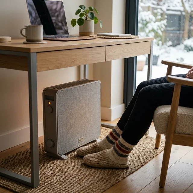 【デスク用こたつ化】足元の極寒を救う！折りたたみパネルヒーターの魔法