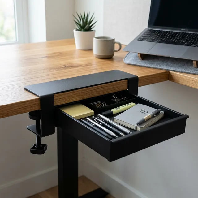 机の下に「隠し空間」を爆誕させる！サンワダイレクト 後付け引き出し