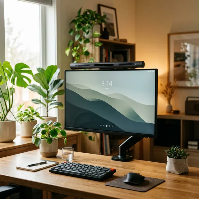 デスクの暑さ対策はこれ！ファン＆ライト一体型の「MACOLAUDER モニター掛け式扇風機」のアイキャッチ画像