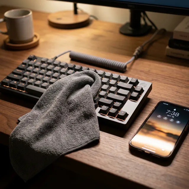 水拭き不要でピカピカ！画面の指紋を一掃するPC用クリーニングクロスのアイキャッチ画像