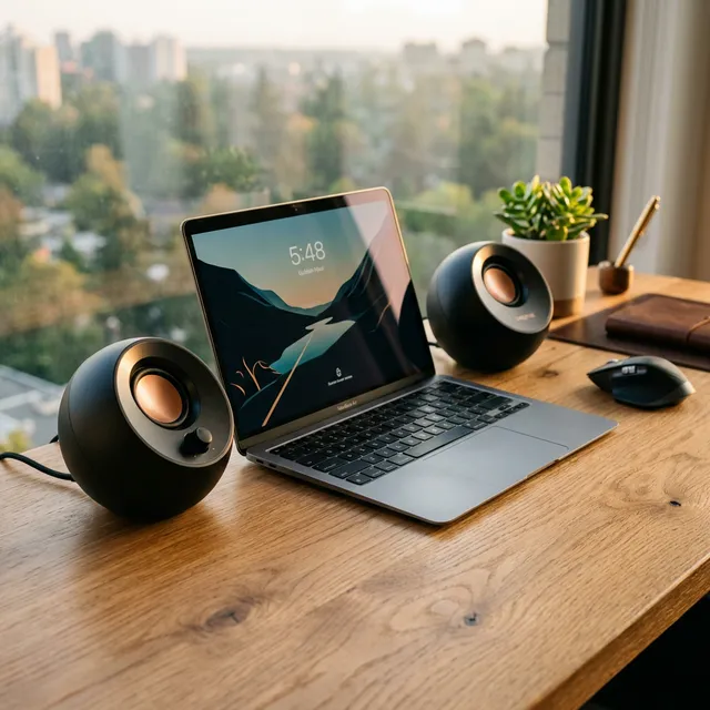 【音質激変】モニター内蔵スピーカーの不満を数千円で解決する「PCスピーカー」