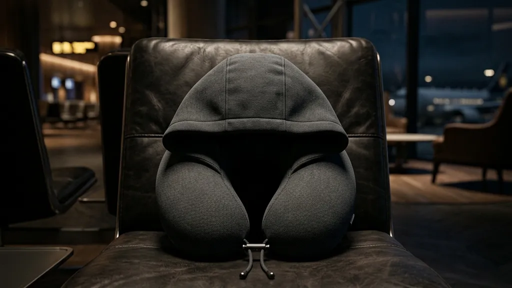 【機内で絶対に起こされない】フード付きネックピロー『4 SPRING』で張る物理結界という新常識