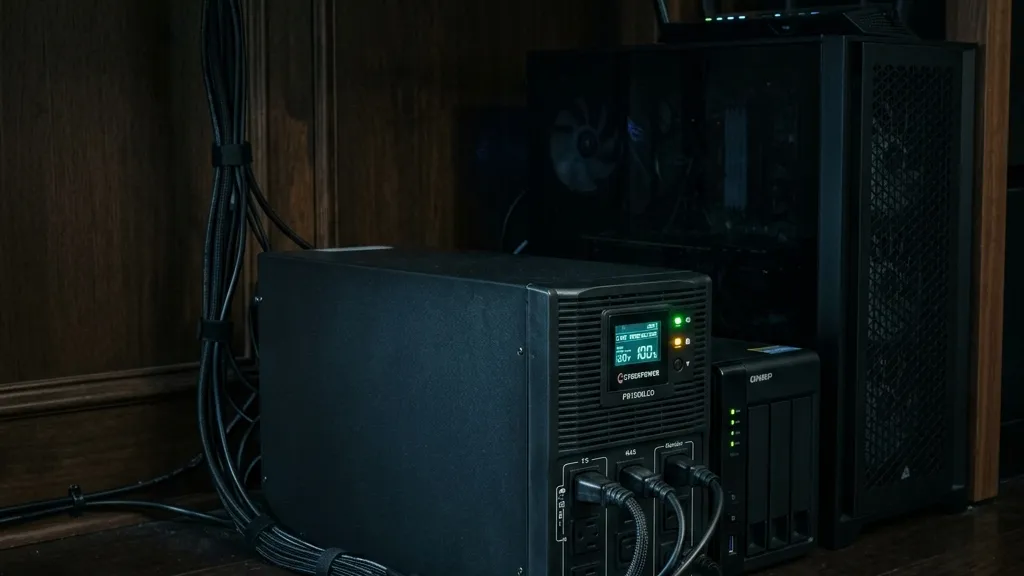 【AI自動化の命綱】停電・ブレーカー落ちからPCとデータを死守する「オムロン 無停電電源装置 BW55T」