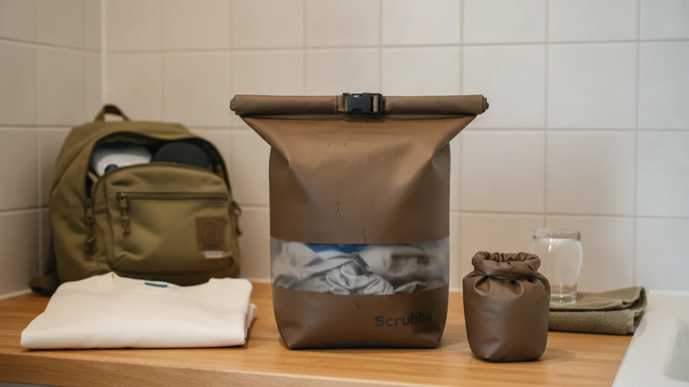 長期旅行の荷物が半分に！どこでも洗濯機になる最強ポータブル洗濯袋のアイキャッチ画像