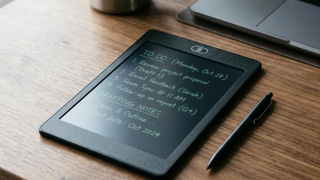 頭の中がごちゃごちゃな日、デスクに『書いて消す専用機』を1台。キングジム ブギーボード BB-20で認知負荷を1段下げる話