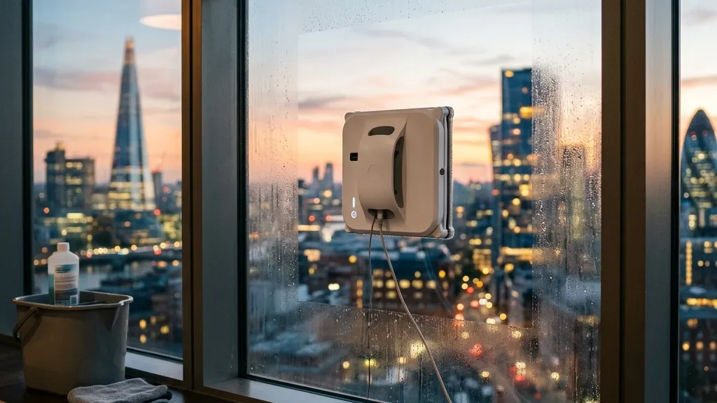 窓掃除はもう脚立に登らない。HOBOT-S7 Proが高所の窓も全自動で拭き上げる