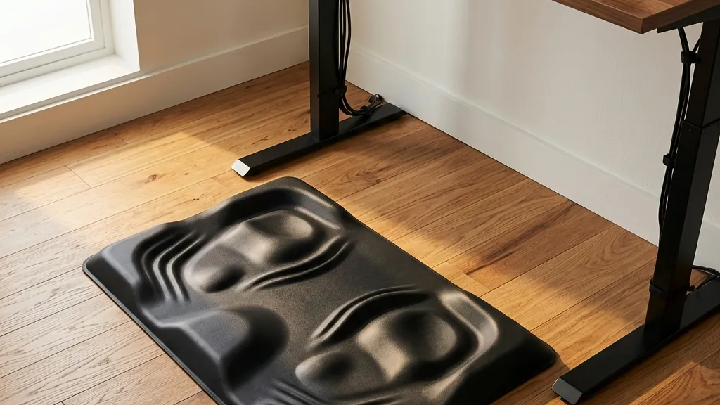 立ち作業で足裏が痛いなら。凹凸スタンディングマット「Topo Mini」
