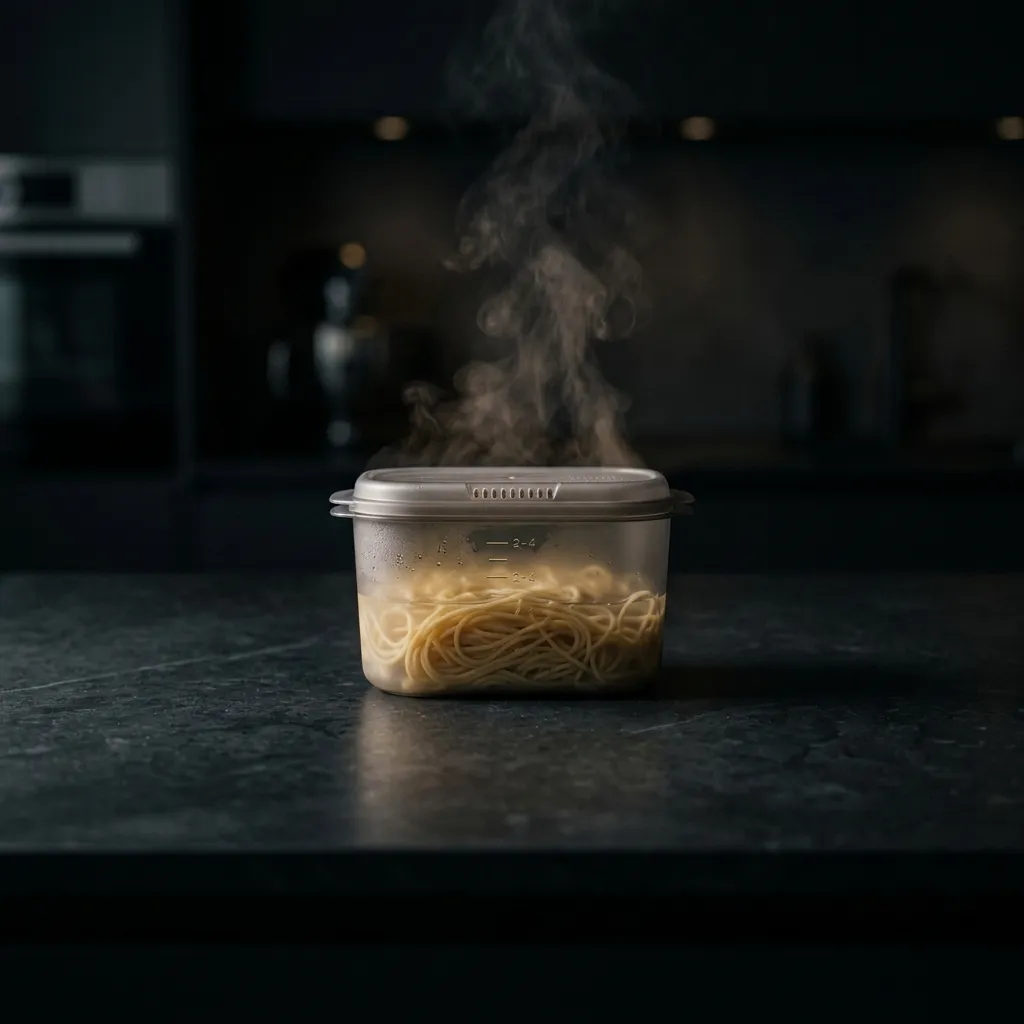「お湯を沸かす気力すらない夜」を救う、洗い物が消滅するパスタ容器