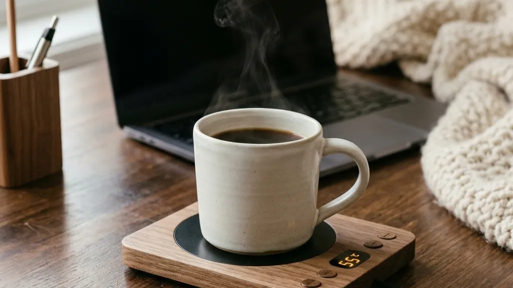 淹れたてのコーヒーが最後まで温かい。冬のデスクに置くカップウォーマーのアイキャッチ画像