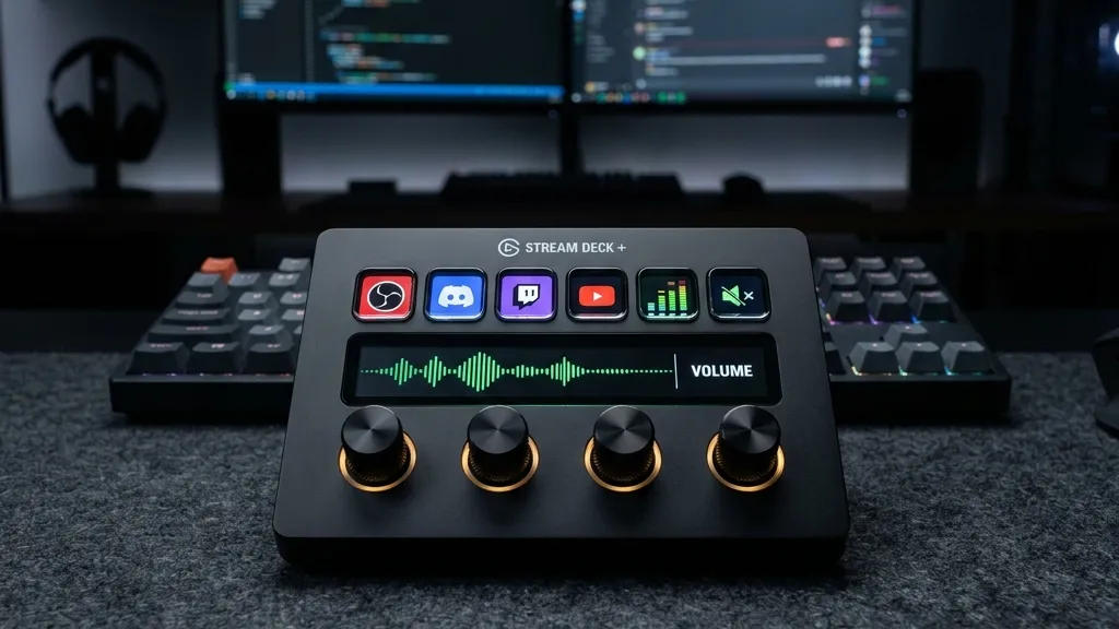 ボタンだけのStream Deckで挫折した人へ。ダイヤル付き Elgato Stream Deck + が音量微調整の壁を物理で破る