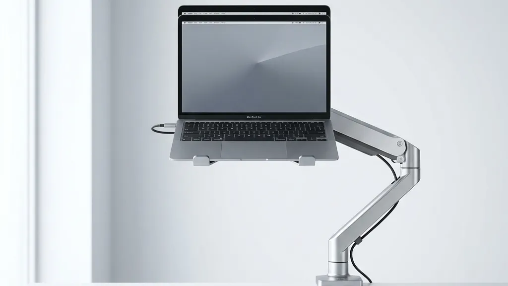 ノートPCの画面が低すぎて猫背になる問題、「専用アーム」で完全に消えましたのアイキャッチ画像